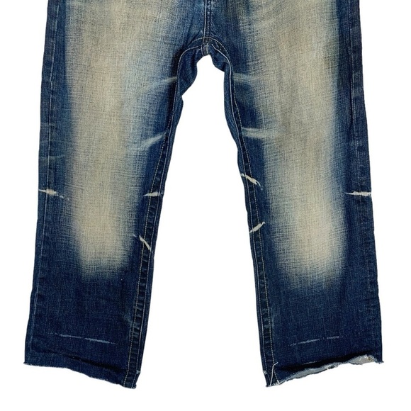 Vintage Akademiks Y2k Distressed Baggy Wide Straight leg Jeans Size 36 - Picture 4 of 11